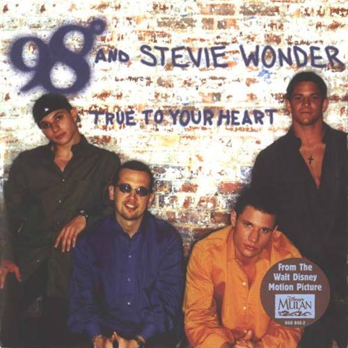98 Degrees 98 Degrees, True To Your Heart (Pop Version) (feat. Stevie Wonder), Piano, Vocal & Guitar (Right-Hand Melody)