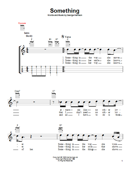 Preview The Beatles Something Rock sheet music, notes and chords for Ukulele, SKU: 99072 sheet music, piano notes, chords, guitar tabs, score, transpose, transcribe, how to play, guide, download, learn, tutorial, progression, song, artist, awards, billboard, mtv, vh1, tour, single, album, release