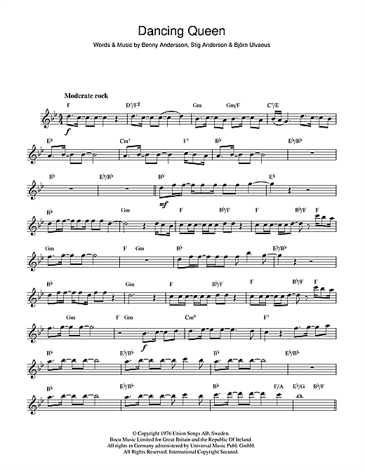 Preview ABBA Dancing Queen Disco sheet music, notes and chords for Band Score, SKU: 118898 sheet music, piano notes, chords, guitar tabs, score, transpose, transcribe, how to play, guide, download, learn, tutorial, progression, song, artist, awards, billboard, mtv, vh1, tour, single, album, release
