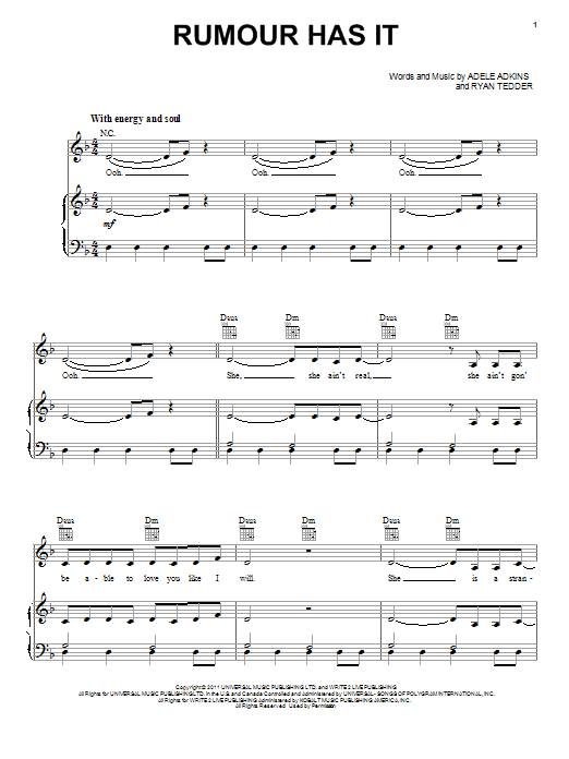 Preview Adele Rumour Has It Pop sheet music, notes and chords for Piano & Vocal, SKU: 121423 sheet music, piano notes, chords, guitar tabs, score, transpose, transcribe, how to play, guide, download, learn, tutorial, progression, song, artist, awards, billboard, mtv, vh1, tour, single, album, release