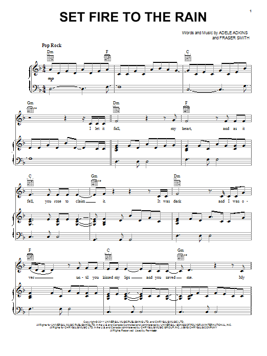 Preview Adele Set Fire To The Rain Pop sheet music, notes and chords for Violin, SKU: 114360 sheet music, piano notes, chords, guitar tabs, score, transpose, transcribe, how to play, guide, download, learn, tutorial, progression, song, artist, awards, billboard, mtv, vh1, tour, single, album, release