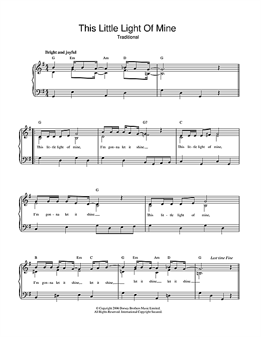 Preview African-American Spiritual This Little Light Of Mine Hymn sheet music, notes and chords for Piano & Vocal, SKU: 51736 sheet music, piano notes, chords, guitar tabs, score, transpose, transcribe, how to play, guide, download, learn, tutorial, progression, song, artist, awards, billboard, mtv, vh1, tour, single, album, release