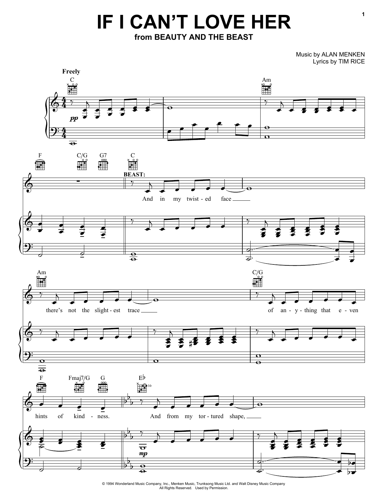 Preview Alan Menken If I Can't Love Her Broadway sheet music, notes and chords for Piano (Big Notes), SKU: 21468 sheet music, piano notes, chords, guitar tabs, score, transpose, transcribe, how to play, guide, download, learn, tutorial, progression, song, artist, awards, billboard, mtv, vh1, tour, single, album, release