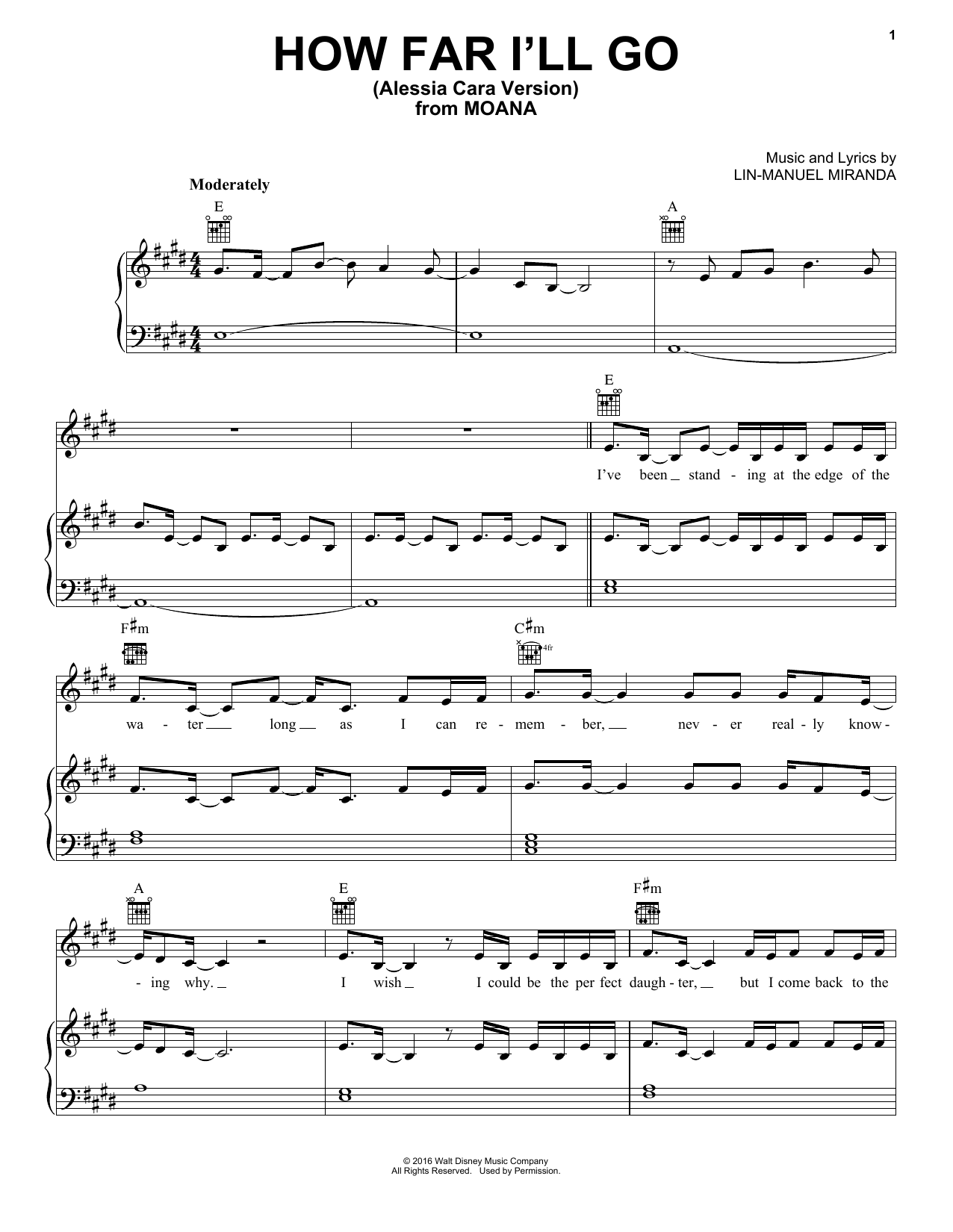 How Far I Ll Go Sheet Music Notes Alessia Cara Chords Download Children Notes Flute Pdf Printable 199716