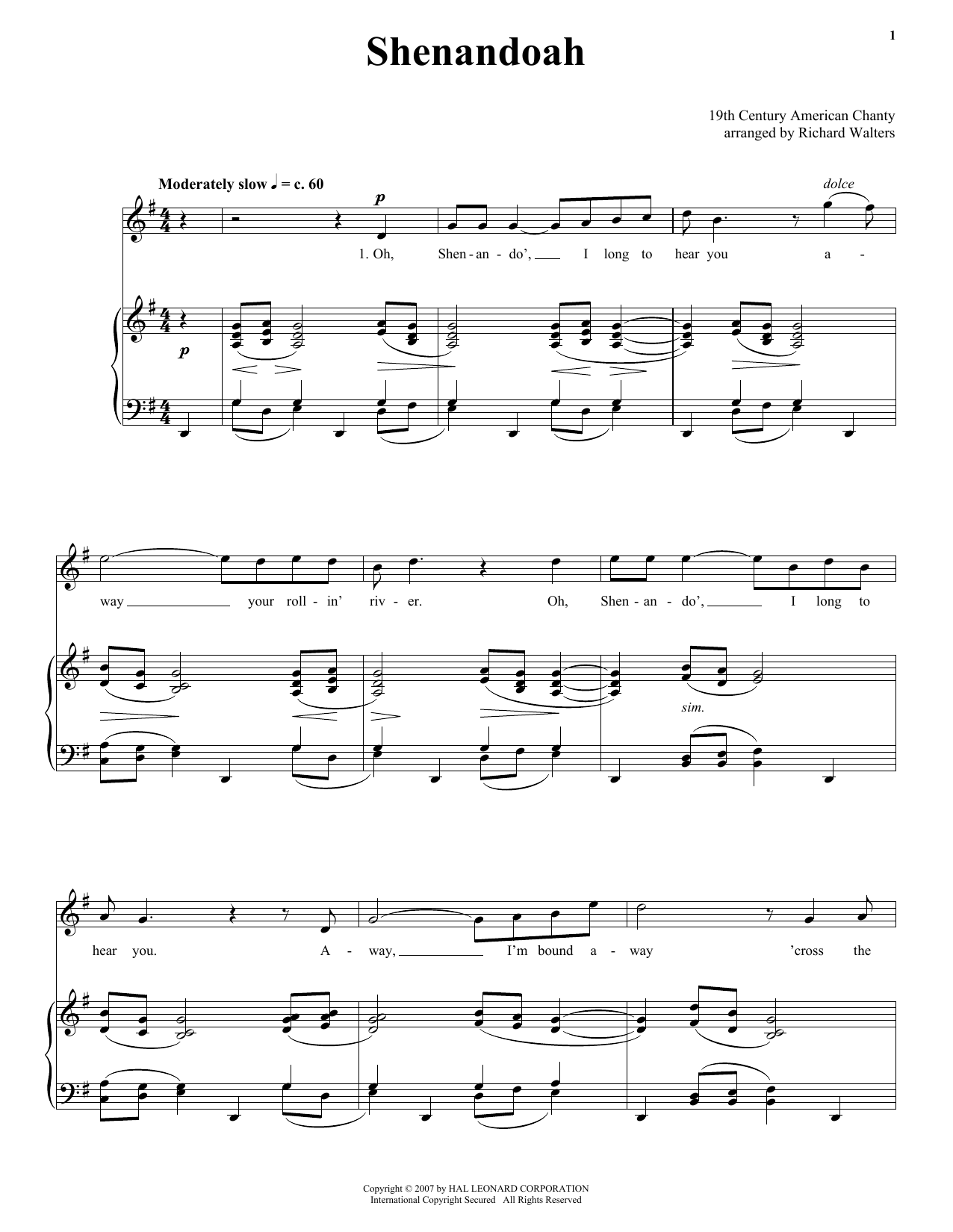 Preview American Folk Song Shenandoah Folk sheet music, notes and chords for Piano, Vocal & Guitar (Right-Hand Melody), SKU: 58618 sheet music, piano notes, chords, guitar tabs, score, transpose, transcribe, how to play, guide, download, learn, tutorial, progression, song, artist, awards, billboard, mtv, vh1, tour, single, album, release