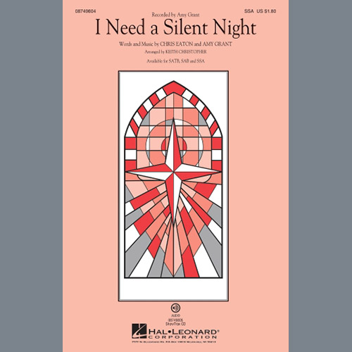 Amy Grant I Need A Silent Night (arr. Keith Ch profile image