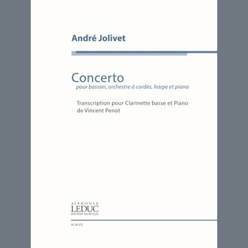 André Jolivet Concerto for Bassoon, transcription profile image