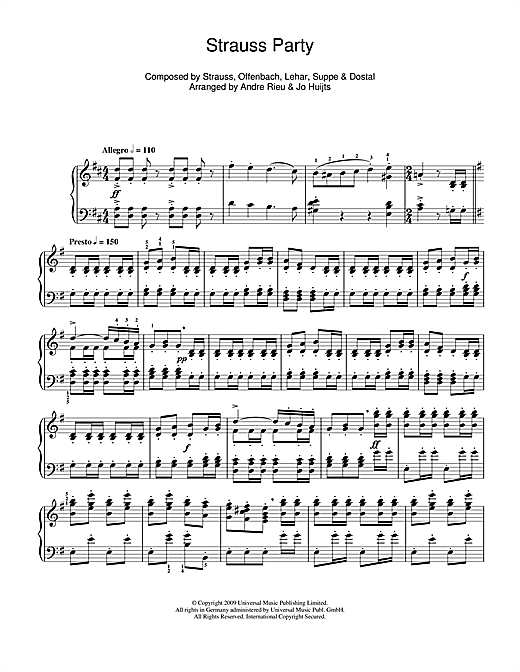 Preview Andre Rieu Strauss Party Classical sheet music, notes and chords for Piano, SKU: 101412 sheet music, piano notes, chords, guitar tabs, score, transpose, transcribe, how to play, guide, download, learn, tutorial, progression, song, artist, awards, billboard, mtv, vh1, tour, single, album, release