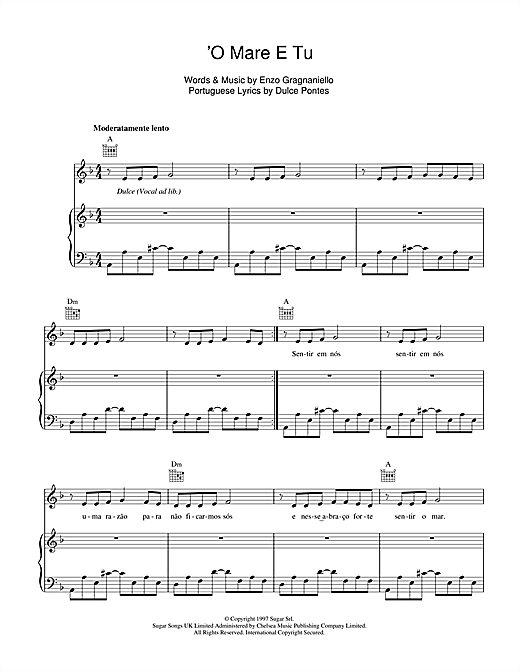 Preview Andrea Bocelli 'O Mare E Tu Classical sheet music, notes and chords for Piano, Vocal & Guitar, SKU: 103448 sheet music, piano notes, chords, guitar tabs, score, transpose, transcribe, how to play, guide, download, learn, tutorial, progression, song, artist, awards, billboard, mtv, vh1, tour, single, album, release