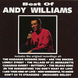 Andy Williams picture from Are You Sincere released 07/27/2011