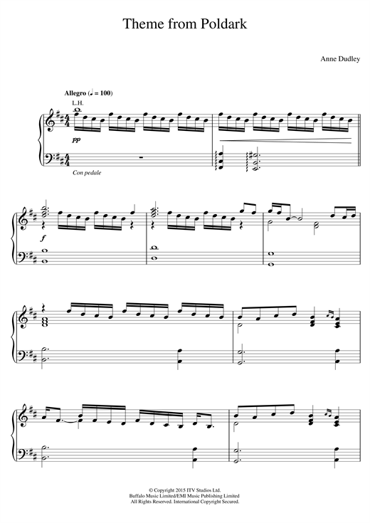 Preview Anne Dudley Theme From Poldark Film and TV sheet music, notes and chords for Piano, SKU: 123754 sheet music, piano notes, chords, guitar tabs, score, transpose, transcribe, how to play, guide, download, learn, tutorial, progression, song, artist, awards, billboard, mtv, vh1, tour, single, album, release