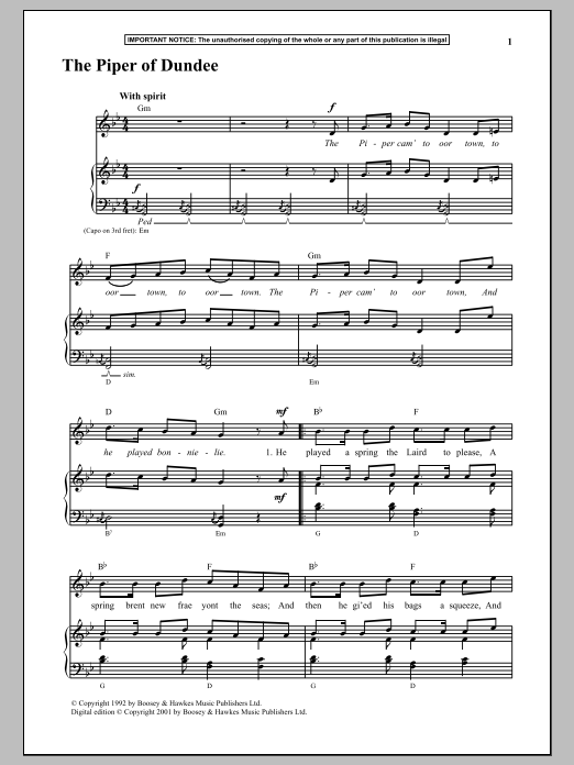 Preview Anonymous The Piper Of Dundee Unclassified sheet music, notes and chords for Piano, SKU: 89699 sheet music, piano notes, chords, guitar tabs, score, transpose, transcribe, how to play, guide, download, learn, tutorial, progression, song, artist, awards, billboard, mtv, vh1, tour, single, album, release