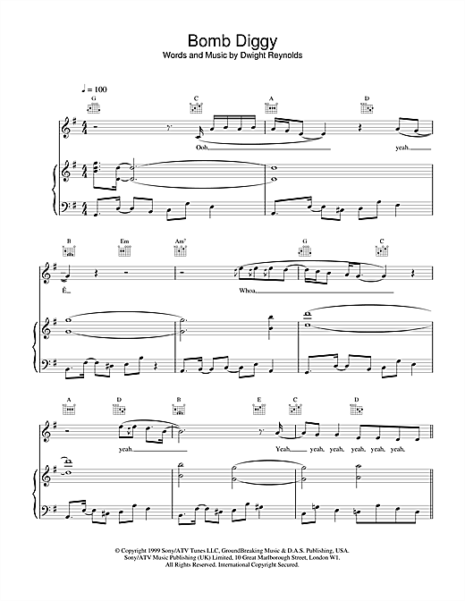 Preview Another Level Bomb Diggy Pop sheet music, notes and chords for Piano, Vocal & Guitar, SKU: 13907 sheet music, piano notes, chords, guitar tabs, score, transpose, transcribe, how to play, guide, download, learn, tutorial, progression, song, artist, awards, billboard, mtv, vh1, tour, single, album, release