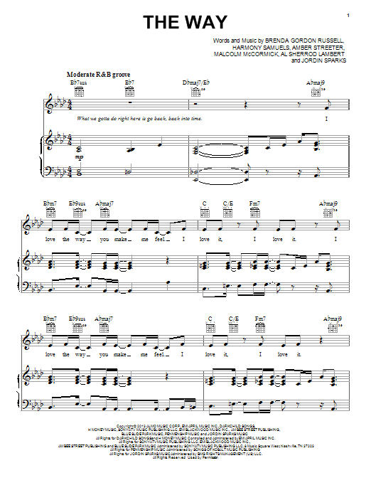 Preview Ariana Grande The Way Pop sheet music, notes and chords for Piano, Vocal & Guitar (Right-Hand Melody), SKU: 116017 sheet music, piano notes, chords, guitar tabs, score, transpose, transcribe, how to play, guide, download, learn, tutorial, progression, song, artist, awards, billboard, mtv, vh1, tour, single, album, release
