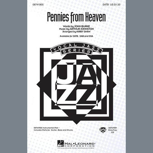 Arthur Johnston Pennies From Heaven (arr. Kirby Shaw profile image