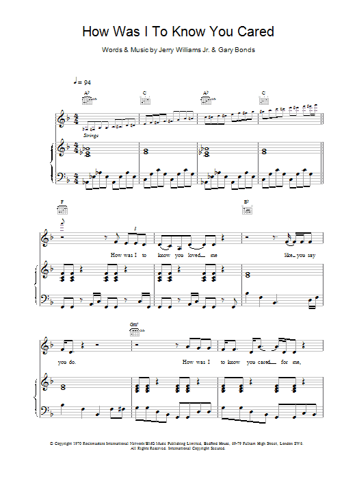 Preview Arthur Tracy How Was I To Know You Cared Soul sheet music, notes and chords for Piano, Vocal & Guitar, SKU: 18473 Download Arthur Tracy How Was I To Know You Cared sheet music and printable PDF score & Soul music notes