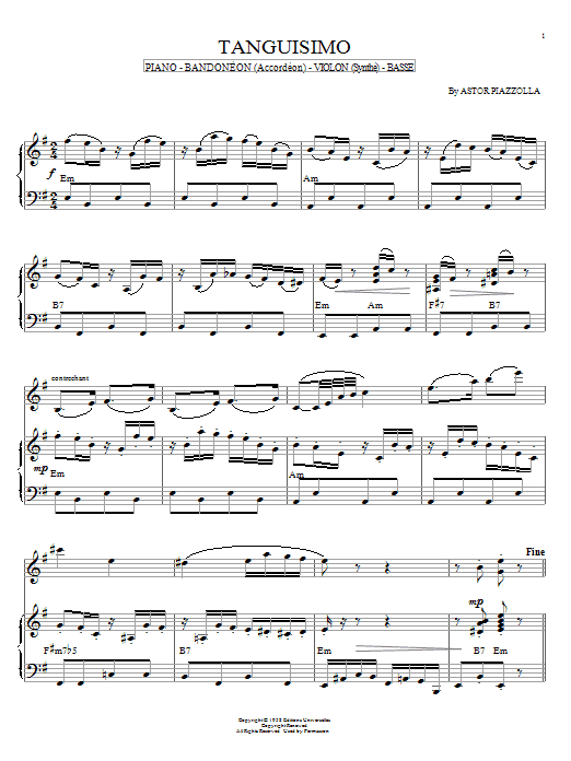 Preview Astor Piazzolla Tanguisimo Jazz sheet music, notes and chords for Piano, SKU: 58826 sheet music, piano notes, chords, guitar tabs, score, transpose, transcribe, how to play, guide, download, learn, tutorial, progression, song, artist, awards, billboard, mtv, vh1, tour, single, album, release