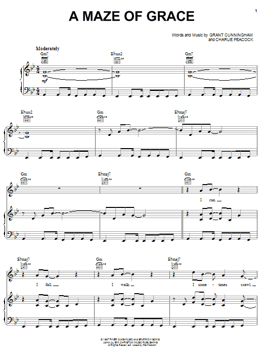 Preview Avalon A Maze Of Grace Pop sheet music, notes and chords for Lyrics & Chords, SKU: 82126 Download Avalon A Maze Of Grace sheet music and printable PDF score & Pop music notes
