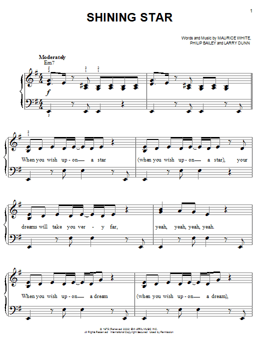 Preview B5 Shining Star Film and TV sheet music, notes and chords for Easy Piano, SKU: 63029 sheet music, piano notes, chords, guitar tabs, score, transpose, transcribe, how to play, guide, download, learn, tutorial, progression, song, artist, awards, billboard, mtv, vh1, tour, single, album, release