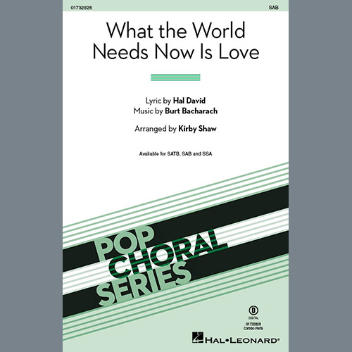 Bacharach & David What The World Needs Now Is Love (ar profile image