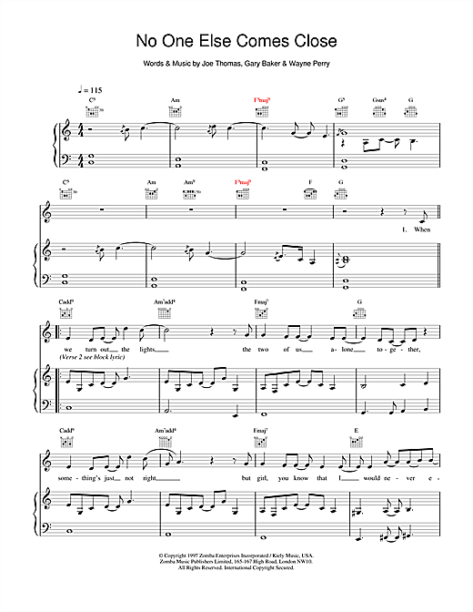 Preview Backstreet Boys No One Else Comes Close Pop sheet music, notes and chords for Piano, Vocal & Guitar, SKU: 17626 sheet music, piano notes, chords, guitar tabs, score, transpose, transcribe, how to play, guide, download, learn, tutorial, progression, song, artist, awards, billboard, mtv, vh1, tour, single, album, release
