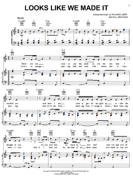 Barry Manilow Looks Like We Made It Sheet Music Download Printable Rock Pdf Easy Piano Score Sku Barry Manilow Looks Like We Made It Sheet Music Download Printable Rock Pdf Easy Piano Score Sku