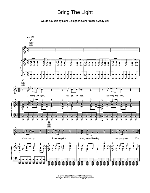 Preview Beady Eye Bring The Light Rock sheet music, notes and chords for Guitar Tab, SKU: 108059 sheet music, piano notes, chords, guitar tabs, score, transpose, transcribe, how to play, guide, download, learn, tutorial, progression, song, artist, awards, billboard, mtv, vh1, tour, single, album, release