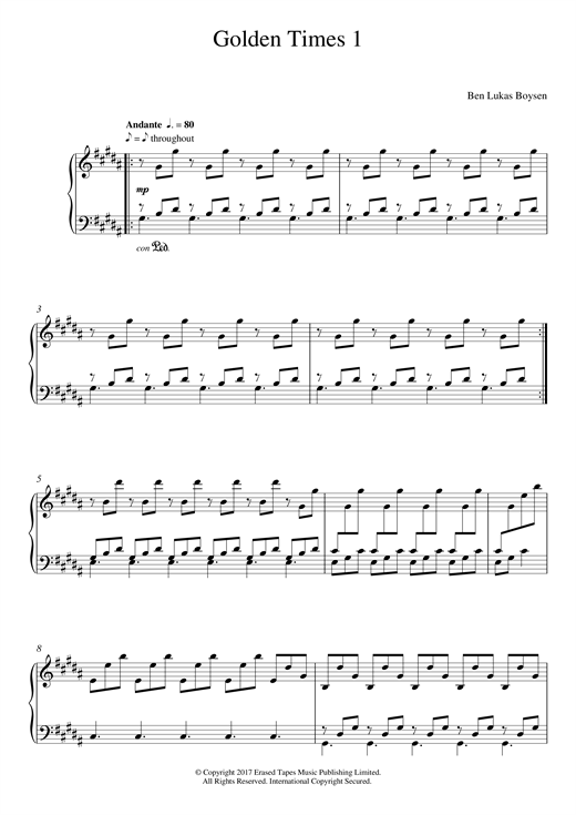 Preview Benjamin Lukas Boysen Golden Times 1 Classical sheet music, notes and chords for Piano, SKU: 125667 sheet music, piano notes, chords, guitar tabs, score, transpose, transcribe, how to play, guide, download, learn, tutorial, progression, song, artist, awards, billboard, mtv, vh1, tour, single, album, release