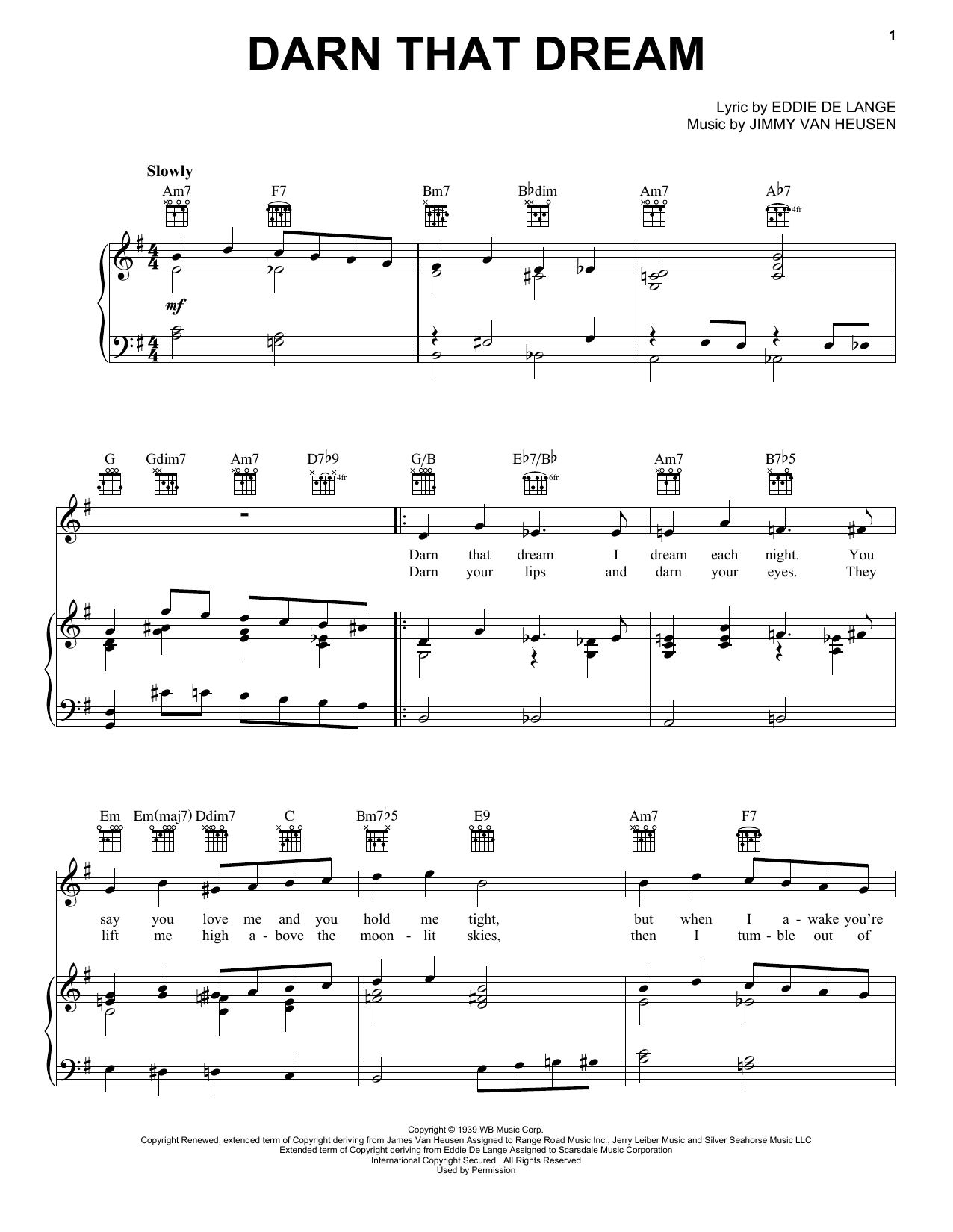Download Benny Goodman Darn That Dream sheet music and printable PDF score & Jazz music notes
