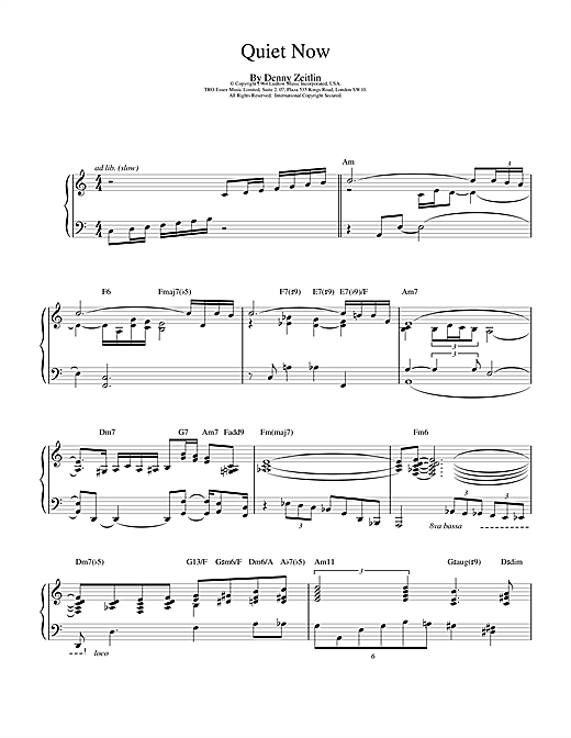 Preview Bill Evans Quiet Now Jazz sheet music, notes and chords for Piano, SKU: 15900 sheet music, piano notes, chords, guitar tabs, score, transpose, transcribe, how to play, guide, download, learn, tutorial, progression, song, artist, awards, billboard, mtv, vh1, tour, single, album, release