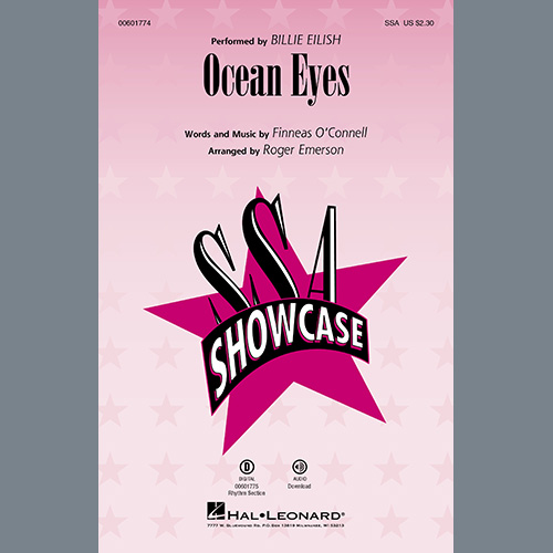 Billie Eilish ocean eyes (arr. Roger Emerson) Sheet Music and PDF music score - SKU 1149077