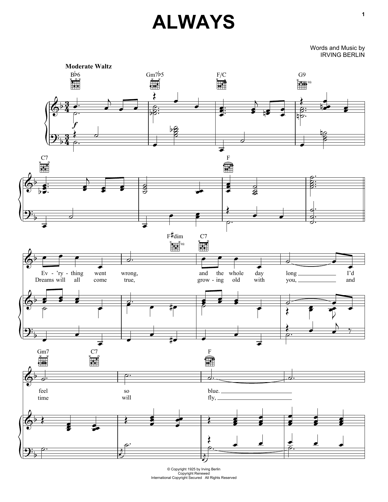 Preview Billie Holiday Always Pop sheet music, notes and chords for Piano, Vocal & Guitar (Right-Hand Melody), SKU: 16318 sheet music, piano notes, chords, guitar tabs, score, transpose, transcribe, how to play, guide, download, learn, tutorial, progression, song, artist, awards, billboard, mtv, vh1, tour, single, album, release