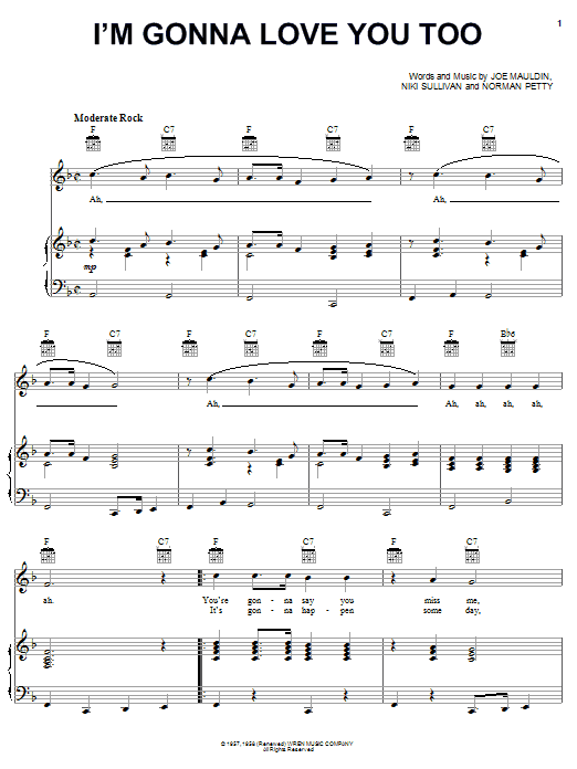 Preview Blondie I'm Gonna Love You Too Punk sheet music, notes and chords for Piano, Vocal & Guitar (Right-Hand Melody), SKU: 52151 Download Blondie I'm Gonna Love You Too sheet music and printable PDF score & Punk music notes