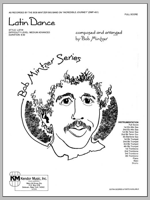 Download Bob Mintzer Latin Dance - Full Score sheet music and printable PDF score & Jazz music notes
