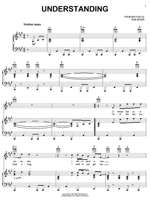 Preview Bob Seger Understanding Rock sheet music, notes and chords for Guitar Tab, SKU: 28019 sheet music, piano notes, chords, guitar tabs, score, transpose, transcribe, how to play, guide, download, learn, tutorial, progression, song, artist, awards, billboard, mtv, vh1, tour, single, album, release