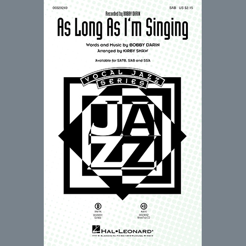 Bobby Darin As Long As I'm Singing (arr. Kirby Shaw) profile image