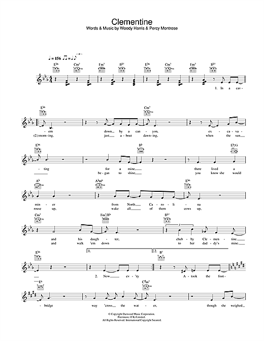 Preview Bobby Darin Clementine Swing sheet music, notes and chords for Piano, Vocal & Guitar, SKU: 31967 Download Bobby Darin Clementine sheet music and printable PDF score & Swing music notes