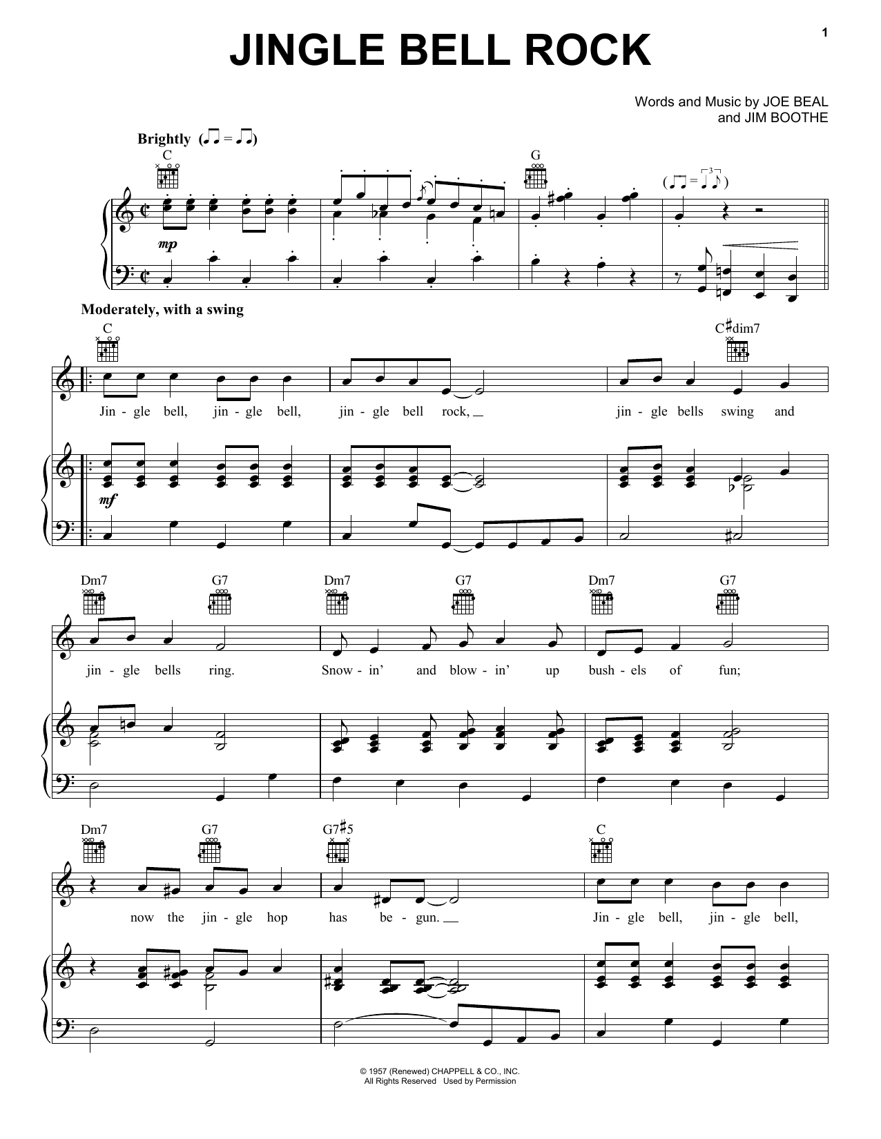 Preview Bobby Helms Jingle-Bell Rock Pop sheet music, notes and chords for Piano Duet, SKU: 51764 sheet music, piano notes, chords, guitar tabs, score, transpose, transcribe, how to play, guide, download, learn, tutorial, progression, song, artist, awards, billboard, mtv, vh1, tour, single, album, release