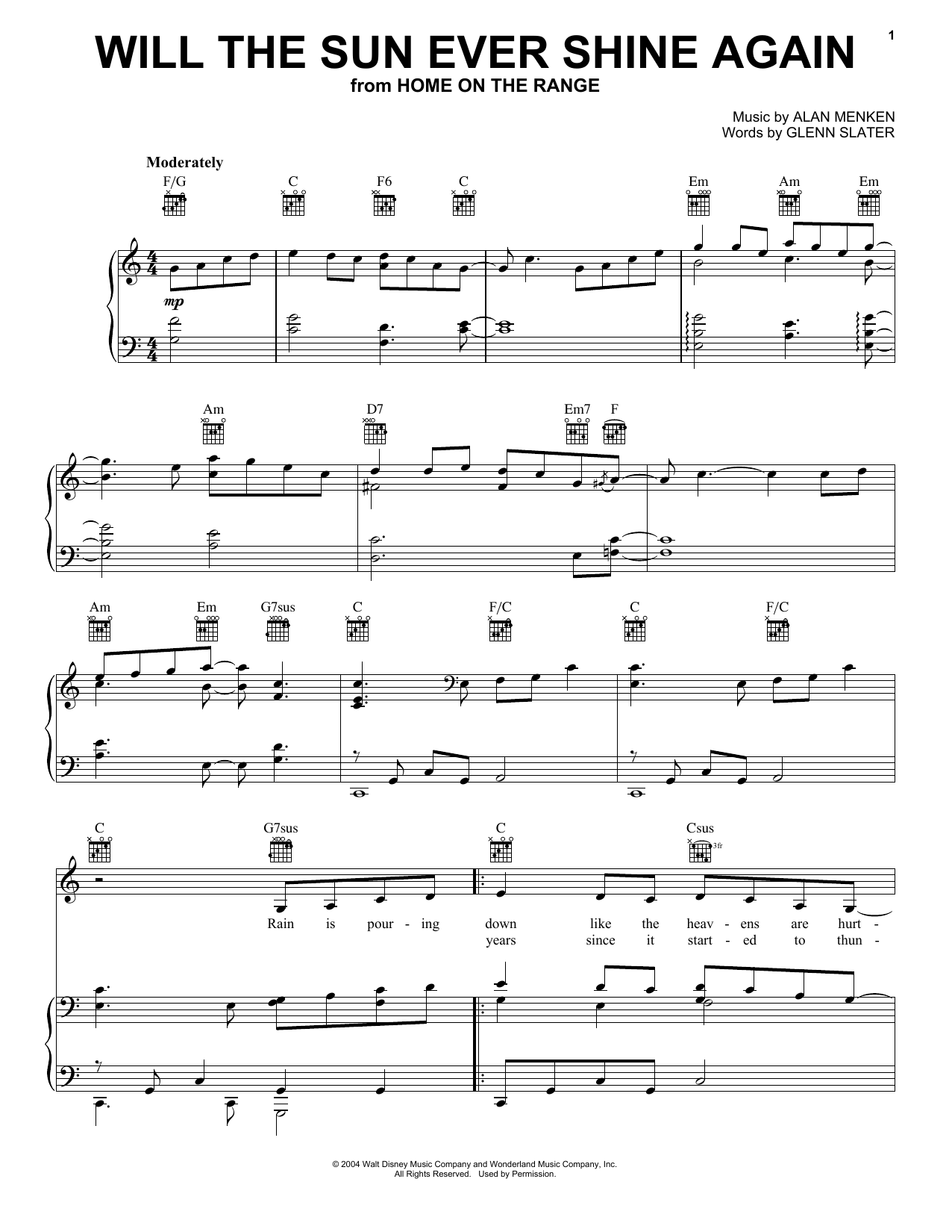 Download Bonnie Raitt Will The Sun Ever Shine Again sheet music and printable PDF score & Film and TV music notes