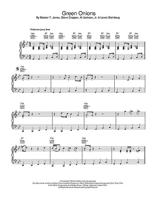Preview Booker T. and The MGs Green Onions Folk sheet music, notes and chords for Piano, SKU: 18026 sheet music, piano notes, chords, guitar tabs, score, transpose, transcribe, how to play, guide, download, learn, tutorial, progression, song, artist, awards, billboard, mtv, vh1, tour, single, album, release