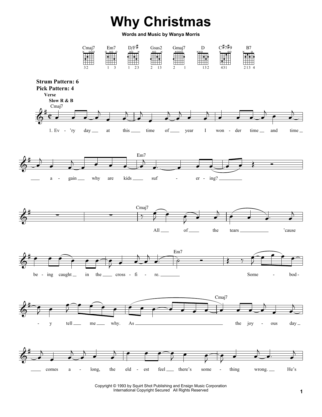 Download Boyz II Men Why Christmas sheet music and printable PDF score & Pop music notes