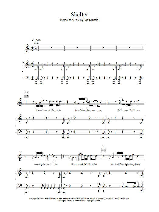Download The Brand New Heavies Shelter sheet music and printable PDF score & Funk music notes