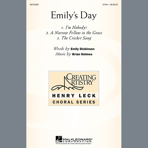 Brian Holmes Emily's Day (Choral Collection) profile image