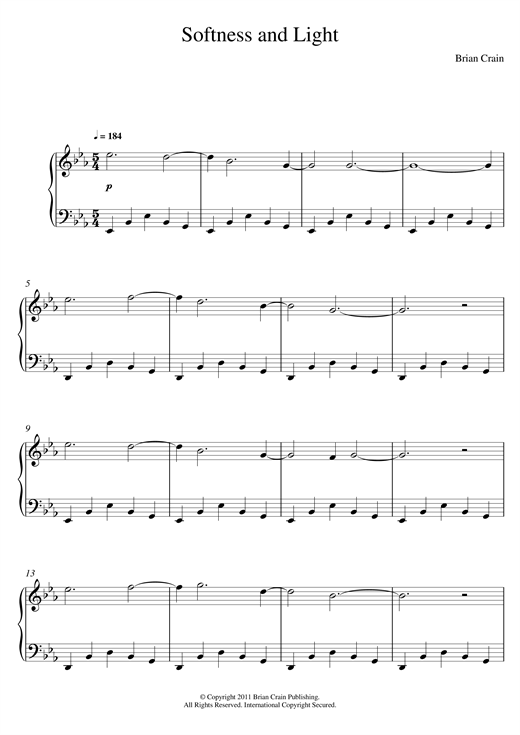 Preview Brian Crain Softness And Light Classical sheet music, notes and chords for Piano, SKU: 120737 sheet music, piano notes, chords, guitar tabs, score, transpose, transcribe, how to play, guide, download, learn, tutorial, progression, song, artist, awards, billboard, mtv, vh1, tour, single, album, release