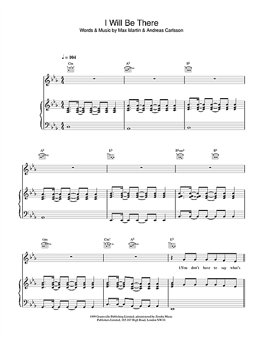 Preview Britney Spears I Will Be There Pop sheet music, notes and chords for Piano, Vocal & Guitar (Right-Hand Melody), SKU: 13798 sheet music, piano notes, chords, guitar tabs, score, transpose, transcribe, how to play, guide, download, learn, tutorial, progression, song, artist, awards, billboard, mtv, vh1, tour, single, album, release