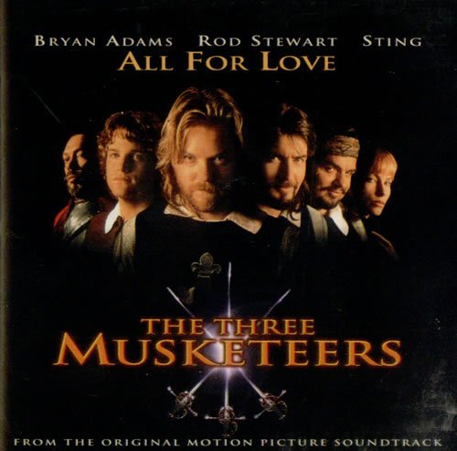 Bryan Adams, Rod Stewart & Sting Bryan Adams, Rod Stewart & Sting, All For Love, Piano, Vocal & Guitar (Right-Hand Melody)
