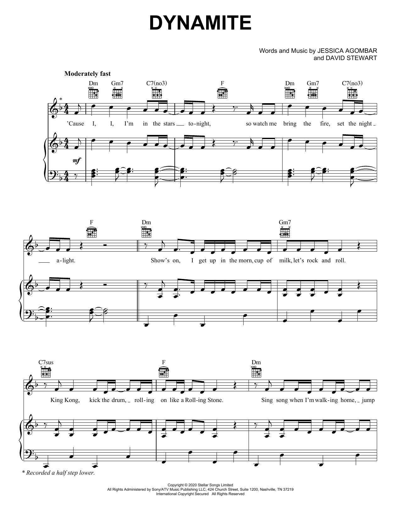 Preview BTS Dynamite Pop sheet music, notes and chords for Piano, Vocal & Guitar (Right-Hand Melody), SKU: 466595 sheet music, piano notes, chords, guitar tabs, score, transpose, transcribe, how to play, guide, download, learn, tutorial, progression, song, artist, awards, billboard, mtv, vh1, tour, single, album, release