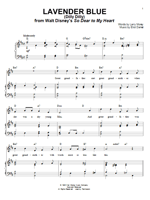 Preview Burl Ives Lavender Blue (Dilly Dilly) Pop sheet music, notes and chords for Piano (Big Notes), SKU: 62841 sheet music, piano notes, chords, guitar tabs, score, transpose, transcribe, how to play, guide, download, learn, tutorial, progression, song, artist, awards, billboard, mtv, vh1, tour, single, album, release
