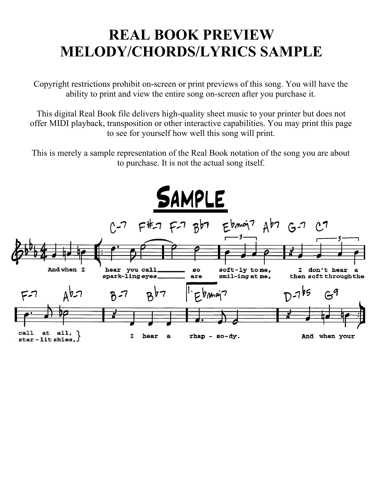 Preview Carmen Lundy Happy New Year Jazz sheet music, notes and chords for Real Book – Melody & Chords, SKU: 460446 Download Carmen Lundy Happy New Year sheet music and printable PDF score & Jazz music notes
