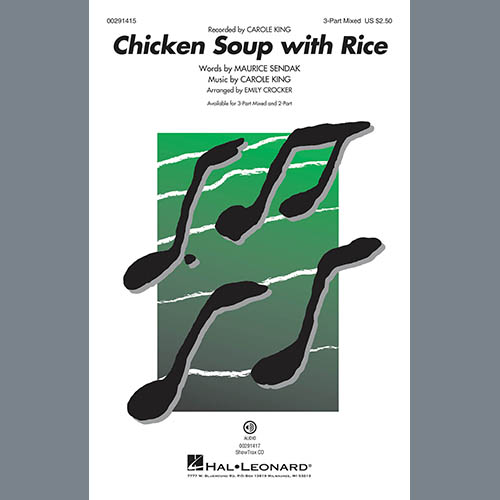 Carole King Carole King, Chicken Soup With Rice (arr. Emily Crocker), 3-Part Mixed Choir